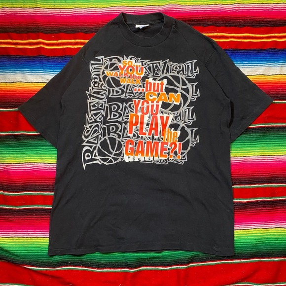 Umbro Other - Vintage Umbro Basketball Graphic T-Shirt Mens Large Black 90s Hoops Tee